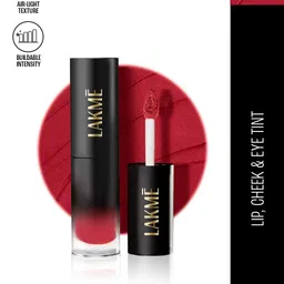 Lakme Xtraordin-Airy One-and-Done Lip, Cheek & Eye Tint 3 ml - Crimson Kiss-28