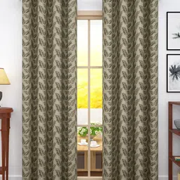 Story@Home Jacquard 400 GSM 9 feet 1 U Long Door Curtain-51