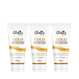 Globus naturals Set Of 3 Golden Glow Saffron & Vit E Gold Peel Off Mask 300gm-13