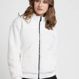 SPYKAR Mock Collar Padded Jacket-image-21