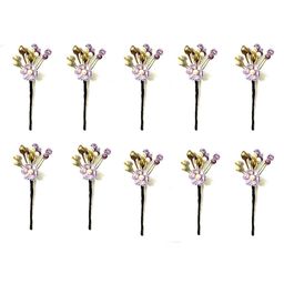 Hair Flare Set Of 10 Beaded Hair Pins-11