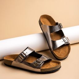 MOZAFIA Women Textured Open Toe Flats-54