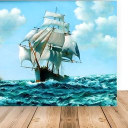 Wallpics Blue Printed Paper Wall Poster-image-40