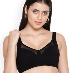 Susie Black Solid Cotton T-Shirt Bra - Anti-Odour-51