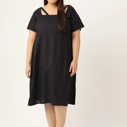theRebelinme Plus Size Black A-Line Dress-picture-12