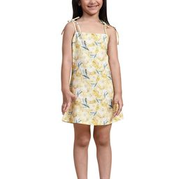 BAESD Floral Print Sleeveless Linen A-Line Dress-1