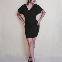Athena Women Stylish Black Solid New Neckline Dress-picture-26