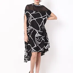 Ranng Abstract Print A-Line Kaftan Dress-picture-11