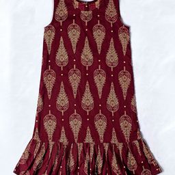 OMPAX Girls Floral Printed A-Line Dress-picture-40
