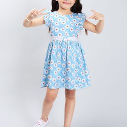 PINK MERMAID Girls Print A-Line Dress-image-98