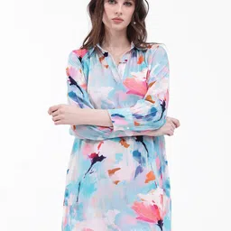 RAREISM Floral Print A-Line Dress-image-34