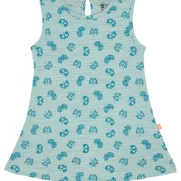Bodycare Girls Conversational Printed Round Neck A-Line Dress-picture-52