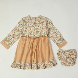 Bella Moda Girls Floral Printed A-Line Casual Dress-picture-31