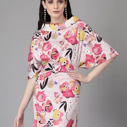 Global Republic Floral Print A-Line Dress-image-50