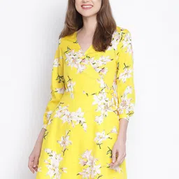 DRAAX Fashions Floral Printed A-Line Dress-image-52