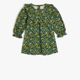 Koton Girls Cotton Floral Printed A-Line Dress-image-36