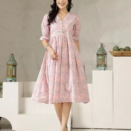 Stylum Women Floral Print A-Line Dress-image-50