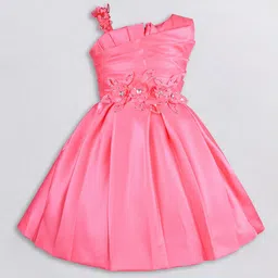 Wish Karo One Shoulder Satin A-Line Dress-picture-11