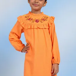 BAESD Embroidered A-Line Dress-image-50