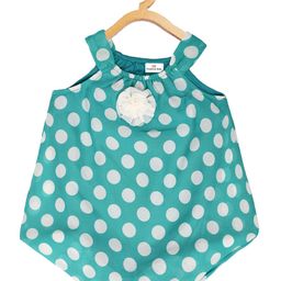Creative Kids Turquoise Blue Polka Dot A-Line Dress-picture-33