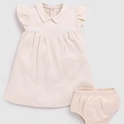BABY GO Peter Pan Collar Cotton Flared A-Line Dress-picture-44