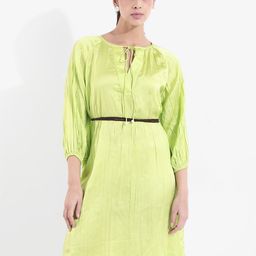 RAREISM Women Puff Sleeve A-Line Dress-57