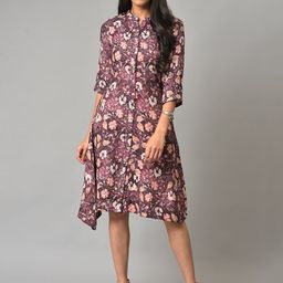 W Cotton Floral Shirt Dress-picture-42
