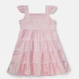 Gini and Jony Girls Peach-Coloured A-Line Dress-picture-19
