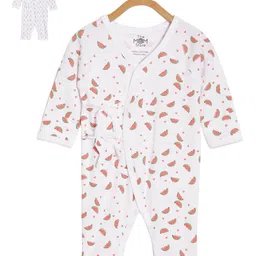 The Mom Store Infants Kids Pack Of 2 Printed Cotton Rompers-image-104