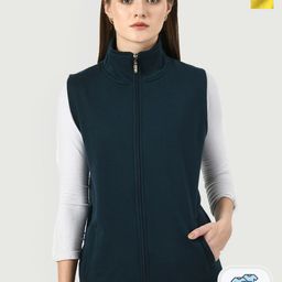 BAESD Pack Of 2 Lightweight Stand Collar Pure Fleece Open Front Jacket-8