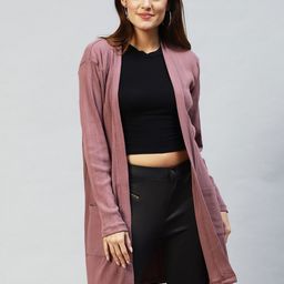Rigo Solid Open Front Cotton Shrug-4