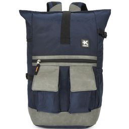 HRX by Hrithik Roshan Unisex Navy Blue Colourblocked Water Resistance Backpack-image-38