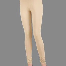 SPIFFY Women Beige Solid Churidar-picture-16