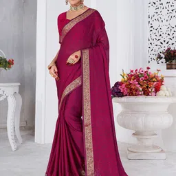 Anouk Geometric Pure Chiffon Bagru Saree-58