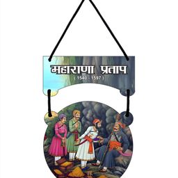 CVANU Blue Printed Wooden Wall Hanging-picture-10