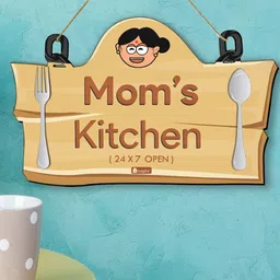 Indigifts Beige & Brown Moms Kitchen Printed Wall Hanging Decor-image-56