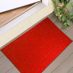 HOKIPO Red Textured Anti-Skid Doormat-picture-48