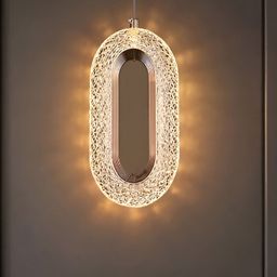 Whiteray Gold-Toned Textured Contemporary Abstract Shaped Ceiling Lamp-5