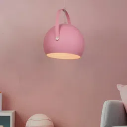 Fos Lighting Pink Metal Bell Shaped Ceiling Lamps-image-81