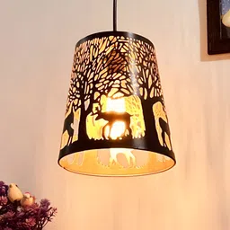 Whiteray Black Textured Quirky Ceiling Lamp-image-10