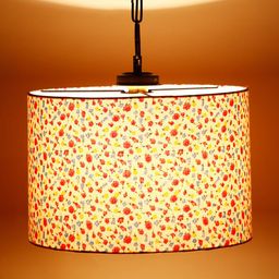 Devansh Multi Cotton Floral Printed Hanging Lamp-20