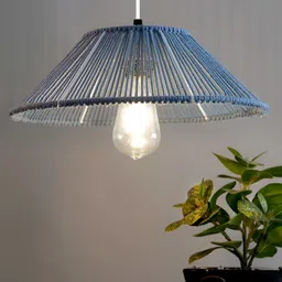 Decazone Blue Textured Iron Contemporary Ceiling Lamp-20