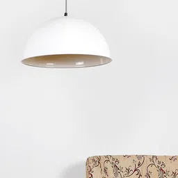 Craftter White Semi-sphere Pendant Metal Contemporary Self Assembly Ceiling Lamp-picture-12