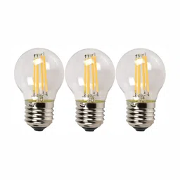 Tip 'n' Top Yellow 3 Pcs Glass Traditional Ceiling Lamp-45