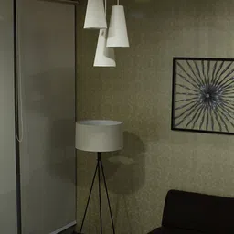 Craftter Off White 3 Pieces Acrylic Contemporary Ceiling Lamps-11