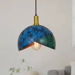 Fos Lighting Blue & Green Abstract Shaped Ceiling Lamps-picture-4