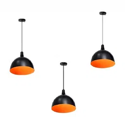 Whiteray Orange & Black 3 Pieces Traditional Ceiling Lamp-picture-8