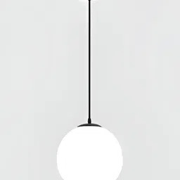 Whiteray Black & White 3 Pcs Glass Traditional Spherical Ceiling Lamps-39