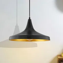 Homesake Black Metal Medium Danish Hanging Light-21