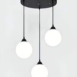 Whiteray Black & White Metal Contemporary Ceiling Lamp-image-76